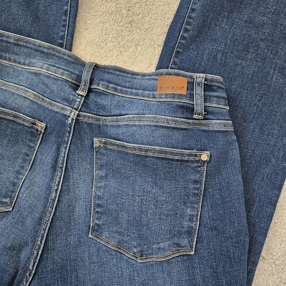 Judy Blue | Bootcut Frayed Hem Denim Jeans, Womens 16W - Picture 7 of 7